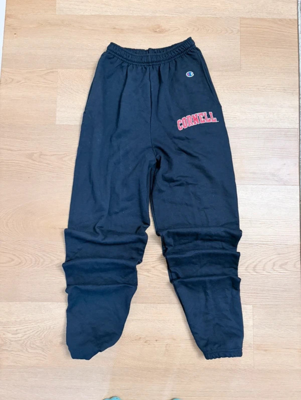 Champion Cornell University Big Red Black Sweatpants Joggers Size Small